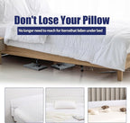 HOMBYS Wedge Pillow Headboard for Bed Gap,Foldable Bed Wedge Gap Filler Full Size,Matterss Gap Filler,Multi Functional Bed Crack Pillow, Fill The Gap (0-7") Between Your Headboard and Mattress,White