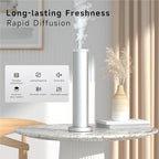 Wireless Essential Oil Diffuser: Smart Anti-Tip Aroma Diffuser with 3 Mist Modes, 1200 sq ft Coverage, Bluetooth Remote Control, Timer, Quiet Metal Body for Hotel Office Bedroom Large Home