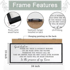 Spirit Lead Me Wall Art Decor 24×10 Inch Christian Scripture Office Inspirational Lyrics Ready to Hang Wooden Framed Sign (Black)