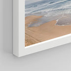 SIGNWIN Framed White Beach Grass Cloudy Ocean Sea Wave Horizon Wall Art, Set of 4 Landscape Colorful Wall Decor Prints, Nature Wilderness Wall Décor for Living Room, Bedroom - 12"x16" White