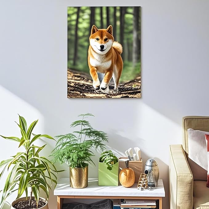 Personalized Photo to Canvas Print - Canvas Prints With Your Photos on Custom Wall Art for Bedroom, Living Room, Wedding Baby Pet Family Picture Framed Wall Art (20" W x 32" H)