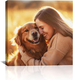 SPECPIX Custom Canvas Prints with Your Photos Customized Canvas Wall Art Personalized Canvas Pictures Gifts for Pet Dog Baby Family Mom Dad Men Women Couple Boyfriend Girlfriend Framed 10x10