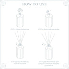 Reed Diffuser Set, 6.7 oz Clean Linen Scented Reed Diffusers for Home with Sticks, Home Fragrance Oil Scent Diffuser for Bathroom, Decor & Gift