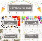 Picture Frames Collage Wall Decor Hanging Photo Display, Birthday Gifts for Mom Grandma Teen Girl, Felt Letter Board with 270 Letters and 30 Clips, Unique DIY Collage Picture Frames for Mothers Day