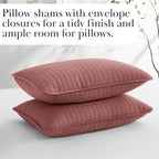 Southshore Fine Living, Inc. Queen/Full Size Quilt Bedding Set with 2 Pillow Shams, Soft Comfy Queen Coverlet/Full Size Bedspread, Machine Washable, Easy Care, Oversized for Total Coverage, Marsala