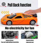 1/36 Scale Mclaren F1 Diecast Cars Models,Pull Back Vehicles Mclaren Toy Cars,Cars Gifts for Boys Girls Orange