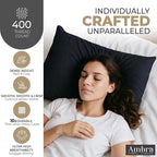 Ultra Soft Pillow Protectors 400TC Set of 2 Breathable Pillow Covers 100% Protection Against Stains, Dust & Dirt - Machine Washable