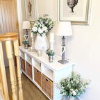 Beferr 6Pcs Artificial Eucalyptus Stems Greenery Stems 24" Tall Fake Plants Decor Faux Floral Stems for Vase Home Party Wedding Decorations