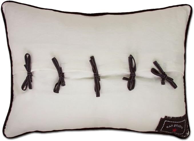 Catstudio Mexico Hand-Guided Machine Embroidered Decorative Throw Pillow