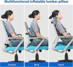 Inflatable Lumbar Pillow for Airplane Travel Lumbar Support Pillow for Car,Inflatable Neck Pillow Inflatable Lumbar Support Inflatable Travel Pillow Lumbar Pillow for car