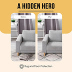 Premium Felt Rug Pad 4x6 Feet, Thick Rug Pads for Hardwood Floors, Laminate, Vinyl, Stone, Carpet & Tile, Under Rug Padding