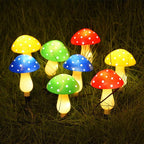8-Pack Solar Mushroom Lights for Garden Decor, 8 Modes Waterproof Outdoor Garden Mushroom Lamp, Multi-Colored Solar LED Fairy Lights for Christmas Halloween Yard Lawn