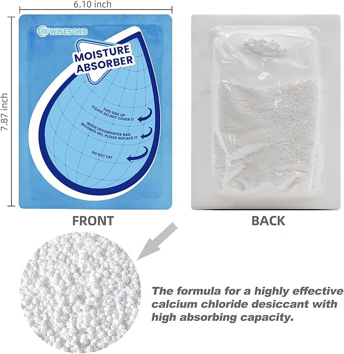 100 Gram 30 Packs Moisture Absorbers, Dehumidifier Bags for Bathrooms, Basements, Rvs, Humidity Packets for Closet