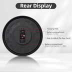 Maxstar Large Vintage Moving Gear Wall Clock, 20''Battery Operated Industrial Steampunk Metal Decor for Living Room, Office,Fireplace, Farmhouse(Arabic Number-Platinum Coating)