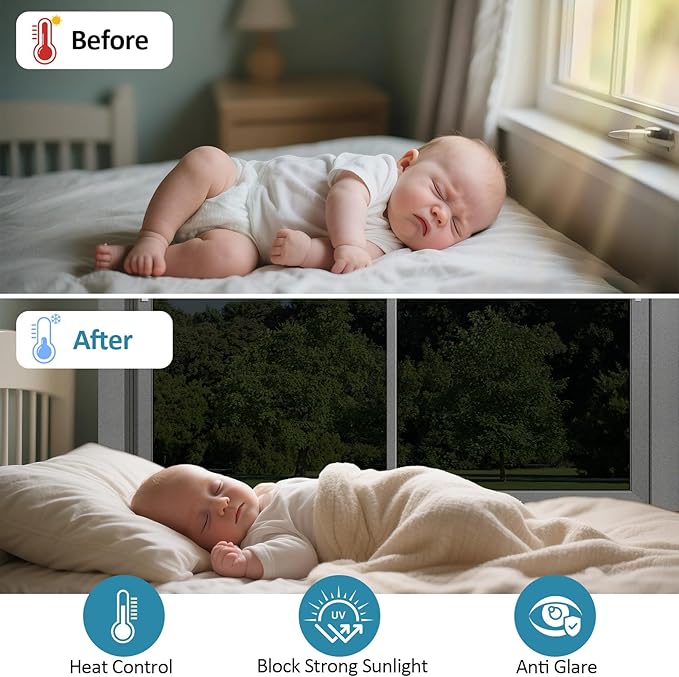 FuFin One Way Window Privacy Film with Installation Tools, 10% VLT Window Tint for Home, Reflective Mirror Glass Windows Coverings Sun Heat UV Blocking, PET Material, 31.5Inch×78.7Inch