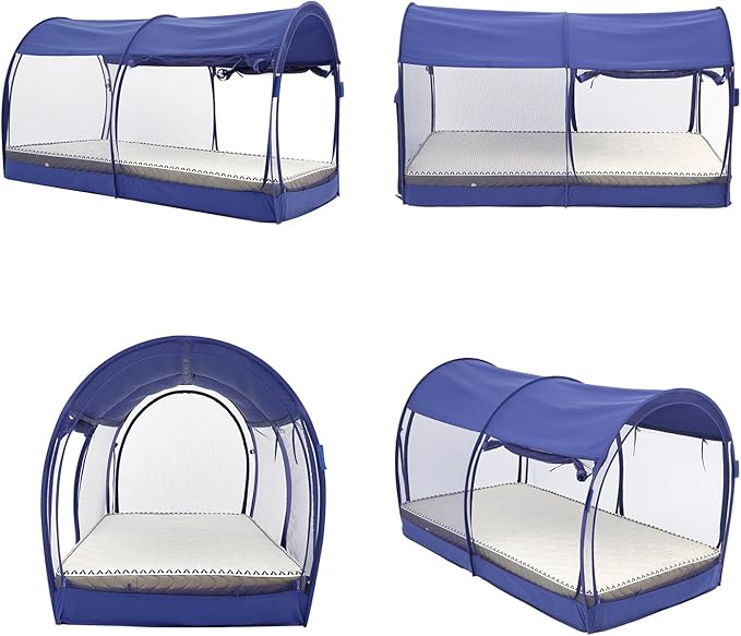 LEEDOR Bed Tent Dream Tents Bed Canopy Shelter Cabin Indoor Privacy Warm Breathable Pop Up Twin/Full/Queen for Kids and Adult Patent Pending(Mattress Not Included)