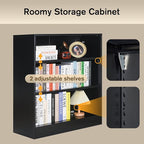 3-Tier Metal Open Shelf Bookcase, Bookcase with Adjustable Shelves, Floor Standing Book Shelf, Freestanding Display Storage Shelves, Curio Cabint Display Case for Small Places/Living Room/Corner