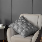 ZUBISU Queen Size Luxury White Goose Down Pillow,800 Fill Power Fluffy and Soft Hotel Feather Pillow,Ideal Bed Pillows for Side Sleepers,Pack of 1 (Queen, Grey)