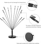 Photo Tree Holder with Metal Base,12 Clips Flexible & Durable Branches Money Trees Gift Card Holder with Clips,Picture Trees to Hold Photos for Christmas Wedding Greeting Birthday Party Gift