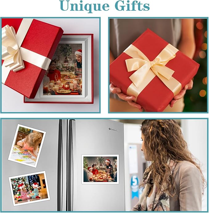 CRUGLA 12 Packs 8.5x11 Magnetic Picture Frames for Refrigerator Locker, 8.5 by 11 Photo Certificate Document Frame Bulk, Peel and Stick Kids Artwork Holders for Fridge Dishwasher Whiteboard