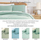 Southshore Fine Living, Inc. Twin Quilt Bedding Set, Soft Microfiber Coverlet Bedspread, Stain and Pet Hair Resistant Bedding, XL/Twin Blue Quilt Comforter Set with 1 Pillow Sham, Sky Blue