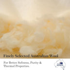 CUDDLE DREAMS Wool Comforter Duvet Insert, 100% Australian Wool Filling with Soft Noiseless Cotton Shell, Natural Warmth (Lightweight for Summer, Twin)