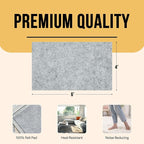 Premium Felt Rug Pad 4x6 Feet, Thick Rug Pads for Hardwood Floors, Laminate, Vinyl, Stone, Carpet & Tile, Under Rug Padding