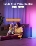 Govee RGBIC Floor Lamp Basic, LED Corner Lamp Works with Alexa, 1000lm Modern Floor Lamp with Music Sync and 16 Million DIY Colors, Color Changing Standing Lamp for Bedroom Living Room