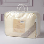 CUDDLE DREAMS Lightweight Silk Filled Comforter for Summer, Detachable Tencel Duvet Cover for Easy Care, Naturally Breathable (Ivory, Twin)