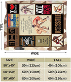 Wrestling Blanket for Boys Girls Women Men Wrestle Gifts Sports Throw Blanket Plush Cozy Flannel Fleece Fuzzy Blankets 60"X50"
