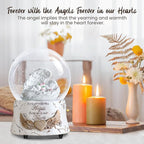 Fall Indoor Decor Angel Statue, Healing Angel Figurines for Women, Thanksgiving Gift Ideas,Resin Angel Statue Music Snow Globe Cat Dog Pet Memorial Gifts, pet Loss Sympathy Gift