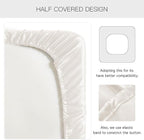 Yates Home PU Leather Couch Sofa Cushion Slipcover Water-Proof Elastic Chair RV Seat Covers Loveseat Sofa Furniture Protector Slip Cover for Seater Replacement Living Room（3 Pieces, Beige）