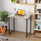 PayLessHere | 32 Inch Computer Desk | Nature | Office Desk with Metal Frame, Adjustable Feet | Water-Resistant, Scratchproof Surface | Sturdy Writing Table for Home Office or Study | Pack of 1