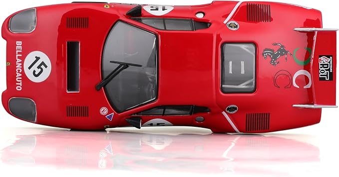 1:43 B18-36308 F-errari LaFerrari Racing 512 BB (II Serie) 1981, Red #15 Alloy Car Die Cast Car Model (512 BB 1981, #15)