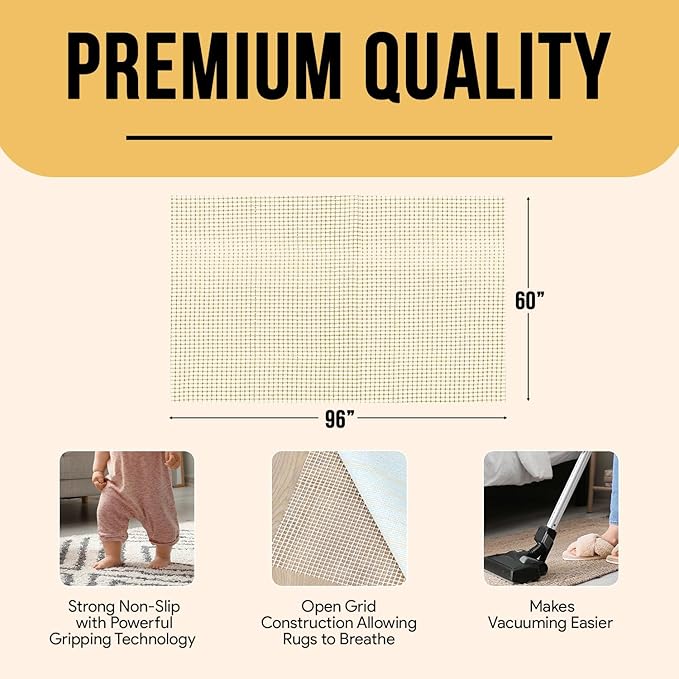 MAYSHINE Area Rugs (5 x 8 Feet) for Living Room Bedroom Carpet Contemporary Retro Polyester Textured Easy to Clean Stain Fade Resistant Thick Soft Plush