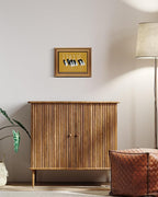 HUARCEY Gold Framed Vintage Wall Art for Living Room, Animals Painting Prints Shelf Decor for Kitchen, Aesthetic Bedroom Wall Art Decor, Christmas Gifts for Friends or Family (Seven Cranes - 8"x10")