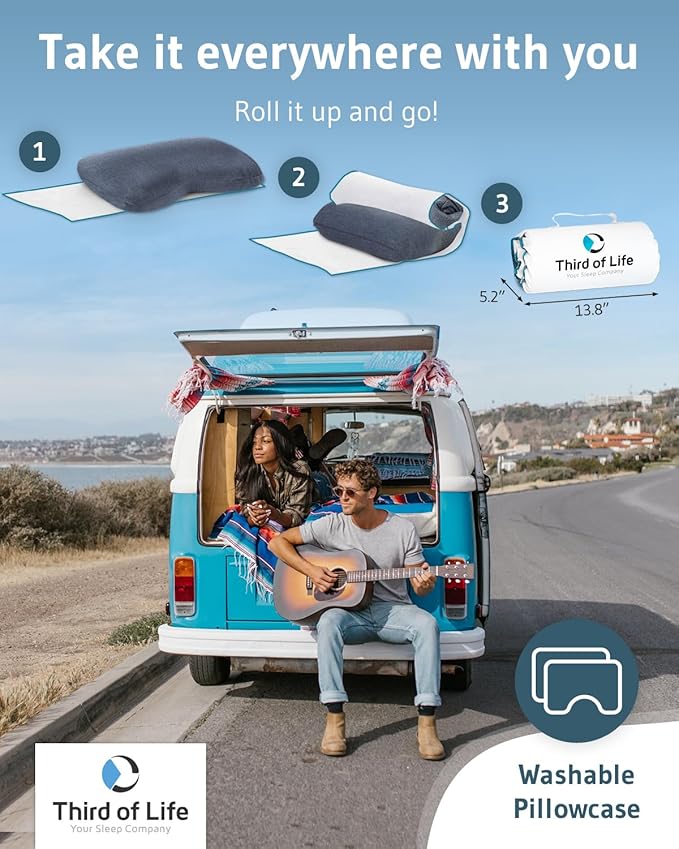 Cervical Pillow NuMOON Quickdry | Memory Foam with Bamboo Charcoal | Quick Drying Thermic Cover | Back & Side Sleepers Pillow for Adults | Ergonomic Bed Pillow for Shoulder and Neck Pain Relief