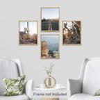 SIGNWIN Adhesive Canvas Poster Southwest Texas Arizona Saguaro Cactus Desert Landscape Nature Wilderness Photography Modern Art Decorative Zen Relax/Calm Multicolor Scenic for Bedroom - 11"x14"x4