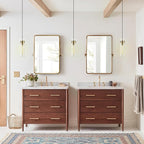 Modern Glass Brass Pendant Lights Kitchen Island, Adjustable Cord Pendant Light Fixtures, Kitchen Pendant Lighting Over Island, Indoor Chandelier for Bedroom Bathroom, Included Bulb