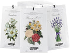 MYARO 12 Packs Scented Sachets for Drawer and Closet, Long-Lasting Potpourri Bags Closet Air Freshener Home Fragrance Sachet 3 Scents Options- Lavender, Bloomy Flower, Gardenia