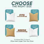 Pillowflex Synthetic Down Alternative Pillow Inserts for Shams - Comfy Pillows for Sleeping, Perfect Pillow & Best Sleeping Pillows, Handmade Down Alternative Throw Pillow Inserts - (28x28 Set of 2)