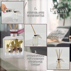 LOVSPA Cinnamon & Clove Buds Diffuser Oil - Fall Essential Oils for Diffuser Refill & Air Freshener Room Spray - Long-Lasting & Natural Home Fragrance, Scented Oil for Diffusers, USA Made, 4oz