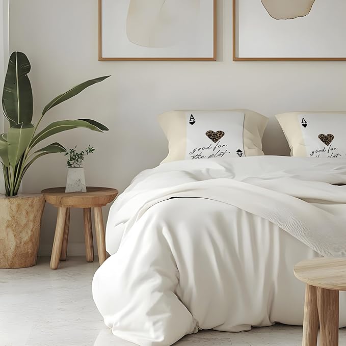 Trendy Retro Leopard Lucky Girl 8 Ball Throw Pillow Covers 18x18, Cheetah Print Room Decor, Funky Y2K Leopard Print Ace Poker Decorative Pillow Covers for Girls Room Dorm Apartment