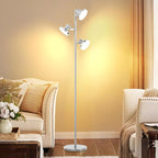 36W LED Tree Floor Lamp, Modern Dimmable Standing Lamp with Remote & Touch Control, 4 Color Temperatures, 3 Rotatable LED Light Floor Lamps for Living Room, Bedroom, Office