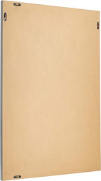 Amazon Basics Rectangular Wall Mount Mirror 24" x 36", Standard Trim, Nickel