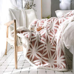 UKELER Luxury Soft Sherpa Throw Blanket Comfort Fuzzy Soft Sherpa Fleece Blanket for Bed/Couch/Sofa/Office/Camping, 60'' x 50'', Pink