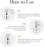 Duša Fig Reed Diffuser & Sticks - 5 Fl Oz Essential Home Fragrance Decor for Bathroom, Office & Living Spaces – Stylish & Long-Lasting Room Air Freshener - Ideal for Housewarming & Special Occasions