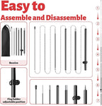 44 Pcs Open House Signs for Real Estate, Double Sided Open House Flag Kit, 7.6 x 5.4 Ft Black Banner Flag Poles Set for Outside, Directional Arrows Sign Stakes Balloons for Open House Supplies