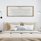 ZZJJHYWGQ Bible Verse Wall Decor Psalm 91 Wall Art 32"×12" Scripture Print Sign for Living Room Home Religious Prayer Room Family Christian Inspirational Quotes Catholic Wall Hanging (Wood)