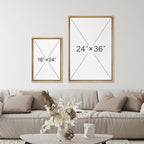 SIGNFORD Framed Canvas Print Wall Art Set Retro Mid-Century Geometric Forest Plants Abstract Shapes Illustrations Modern Art Decorative Bohemian for Living Room, Bedroom, Office - 24"x36"x2 Natural